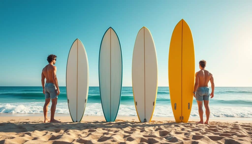 Choisir sa première planche de surf : les volumes et les gabarits