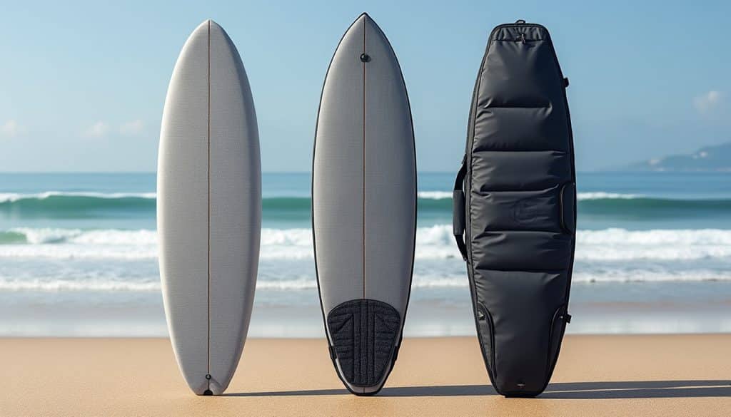 Housse de planche : chaussette, semi-rigide ou boardbag