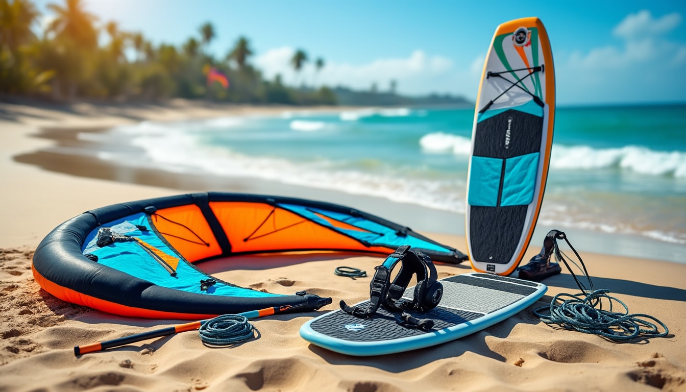 Kitesurf : le matériel d&rsquo;un premier pack