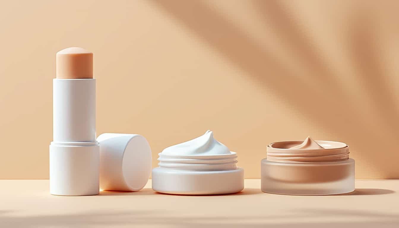 Protection du visage : stick, zinc et crème teintée